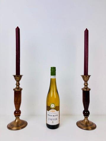 Kandelaar 2 Scandinavische mid century kandelaars (2) -