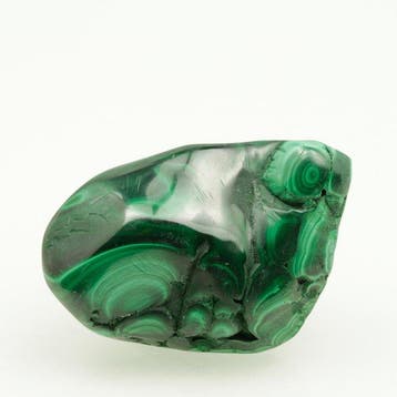 ÉNORME ! œil de malachite ! vert émeraude ! Magnifique Poli