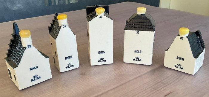 Maison KLM (5) - Koninklijke Goedewaagen - 29, 32, 47, 55 et, Antiek en Kunst, Antiek | Glaswerk en Kristal