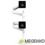 Ergotron LX Series Dual Stacking Arm 40  Klem Wit, Verzenden, Nieuw