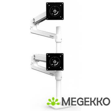Ergotron LX Series Dual Stacking Arm 40  Klem Wit, Computers en Software, Verzenden, Nieuw