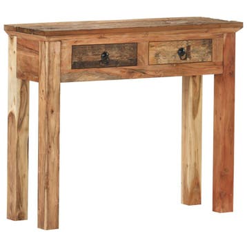 vidaXL Wandtafel 90,5x30x75 cm massief acaciahout en, Verzenden