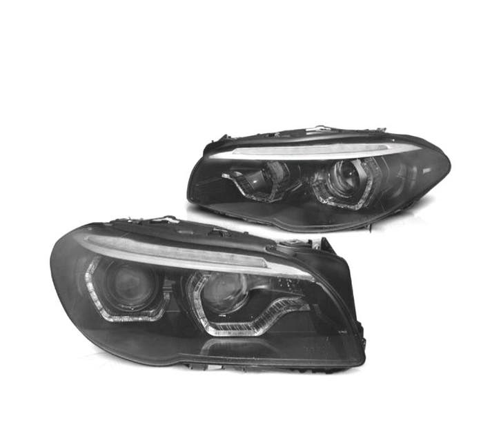 PHARES BMW F10 F11 13-16 BI-XENON ANGEL EYES LED 3D DRL DYNA, Auto-onderdelen, Verlichting, Verzenden