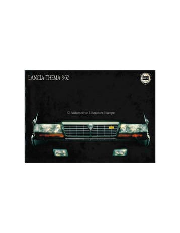 1989 LANCIA THEMA 8.32 BROCHURE ENGELS, Nieuw