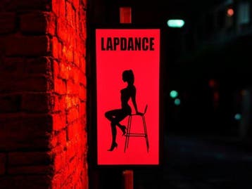 Lichtbord - Amsterdam Red-lights District Lapdance, Antiek en Kunst