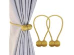 Veiling - Gordijnmagneten - set van 2 - goud