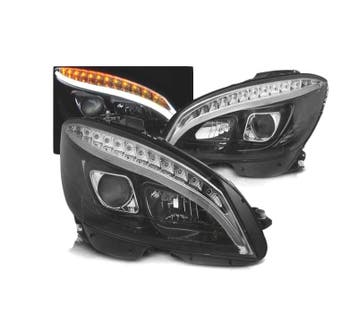 PHARES MERCEDES W204 07-10 TUBE LIGHT LED NOIR, Verzenden