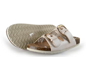 Studio London Slippers in maat 38 Beige, Kleding | Dames, Schoenen, Slippers, Verzenden, Zo goed als nieuw, Studio London