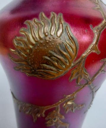 Kralik - Vase - Verre trempé et métal galvanisé