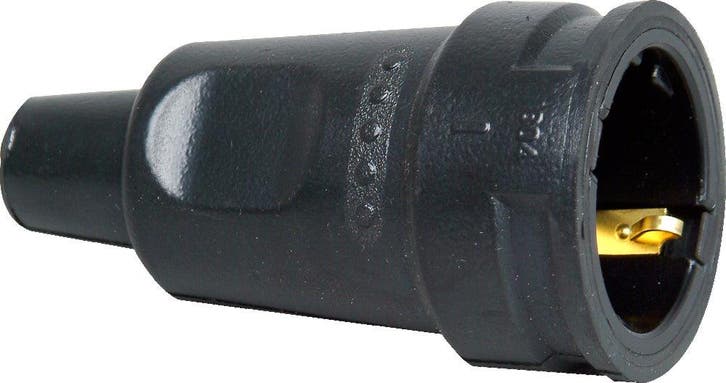 Kopp RA Rubber Plug Met Bochtbevestiging Zwart - 180416066, Bricolage & Construction, Électricité & Câbles, Envoi
