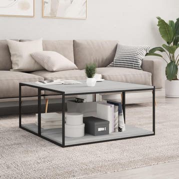 vidaXL Wandschappen 4 st 80x40x1,5 cm bewerkt hout grijs, Verzenden