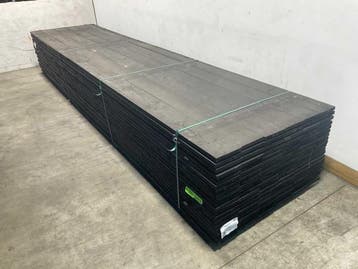 Veiling - 25x Vuren plank geschaafd zwart geïmpregneerd 500, Nieuw