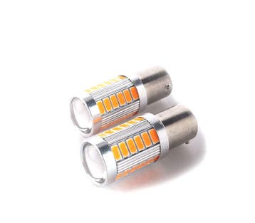 AMPOULES BA15S LED CANBUS ORANGE, Autos : Pièces & Accessoires, Verzenden