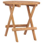 vidaXL Tuintafel inklapbaar 50x50x50 cm massief teakhout, Verzenden, Nieuw