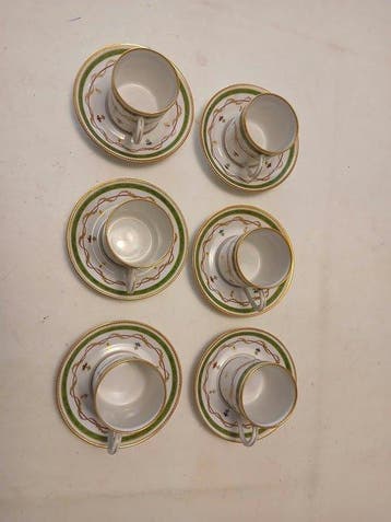 Haviland & Co. Limoges - Service à café pour 6 personnes (6), Antiquités & Art