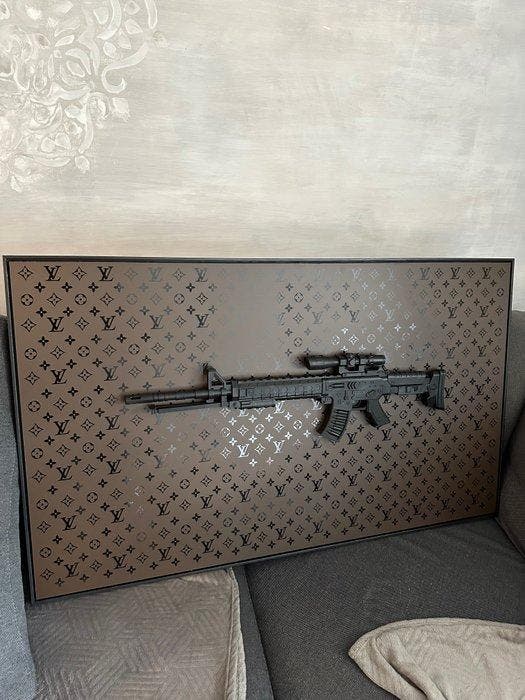 Daluxe Art (1999-) - LV gun • XL, Antiek en Kunst, Kunst | Schilderijen | Modern