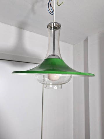 Plafondlamp - Metaal, Glas