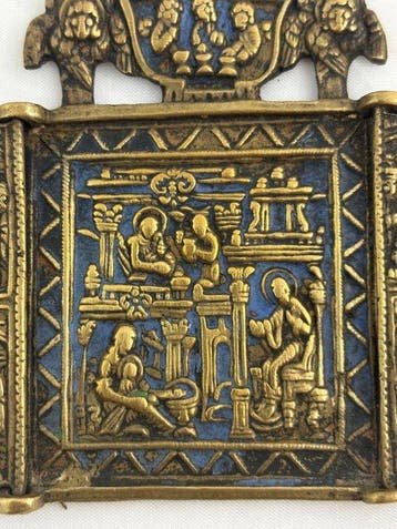 Icoon - Geboorte van Christus - Metaal, Emaille