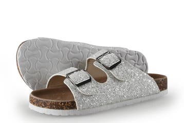 Colors of California Slippers Meisjes in maat 30 Zilver, Verzenden, Schoenen
