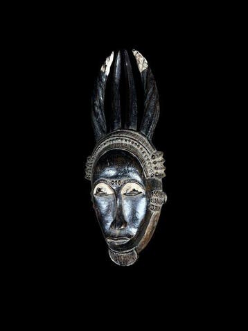 Hoornmasker - Baule - Ivoorkust (Zonder minimumprijs), Antiek en Kunst