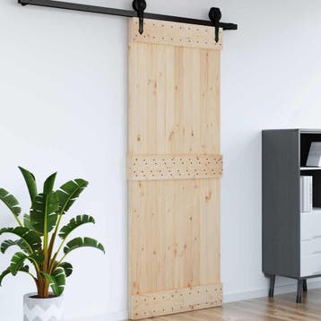 vidaXL Deur NARVIK 90 x 210 cm Massief Pine Hout, Verzenden, Nieuw