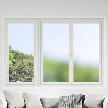vidaXL Statisch raamfolie Frosted Grijs 90 x 1000 cm PVC, Verzenden