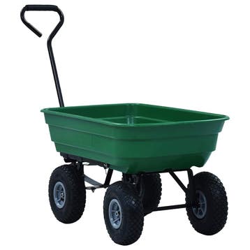 vidaXL Tuinkiepwagen 300 kg 75L groen, Verzenden, Nieuw