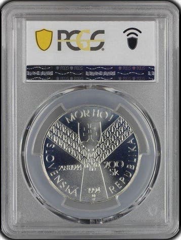 Slowakije. 200 Korún 1994 - PCGS MS67