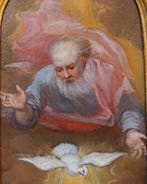 Italiaanse school (XVII) - La discesa di Dio Padre e lo