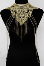 Body Chain Goud Kant Choker Lichaamsketting Victoriaans Sexy, Handtassen en Accessoires, Kettingen, Ophalen of Verzenden, Nieuw