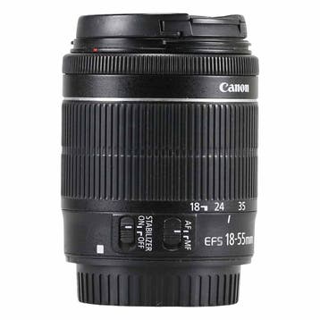 Canon EF-S 18-55mm f/3.5-5.6 IS STM met garantie, Ophalen of Verzenden, Gebruikt