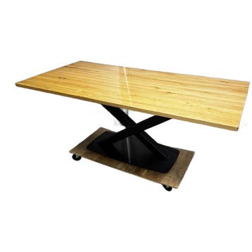 bert plantagie Eettafel Oxxi 2.0, Huis en Inrichting, Verzenden, Zo goed als nieuw, Eikenhout, 200 cm of meer