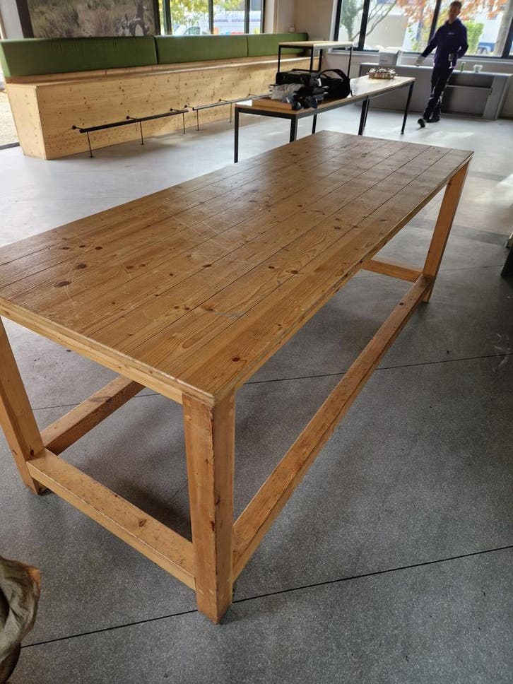 Eettafel boerentafel abdijtafel landelijke tafel 240x90 cm, Articles professionnels, Aménagement de Bureau & Magasin | Mobilier de bureau & Aménagement