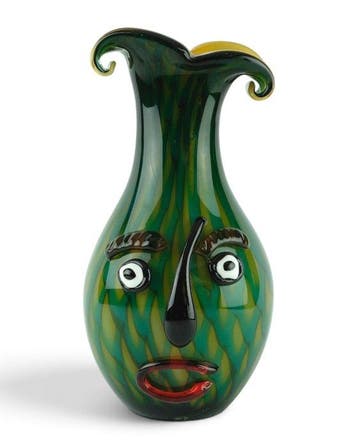 sculptuur, Picasso Style Vase - 34 cm - Glas