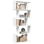 vidaXL Kamerverdeler Boekenkast 5-laags Wit 70x24x161 cm, Huis en Inrichting, Verzenden, Nieuw
