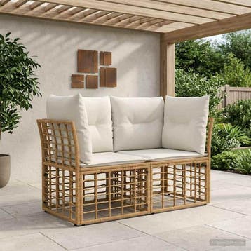vidaXL Buiten loveseat 2 st 2-Aantal zitplaatsen, Verzenden, Nieuw