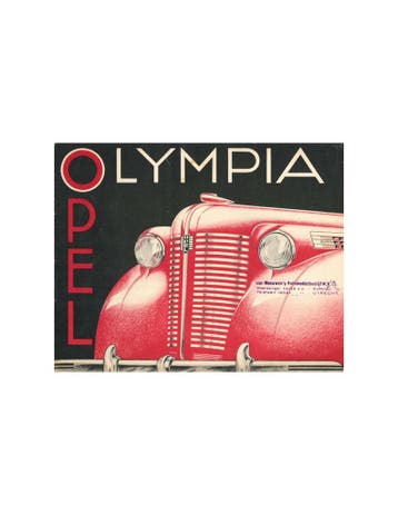 1948 OPEL OLYMPIA BROCHURE NEDERLANDS, Nieuw