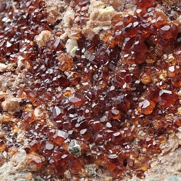 ALPINO, diopsiet met hessoniet, rood garnet en