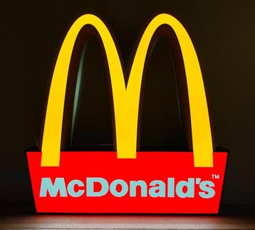 Mc Donald’s - Lichtbord - Metaal