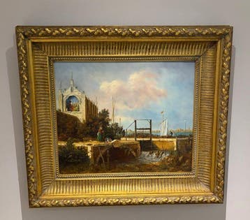 Europese school (XX) - Vedute, Hafenszene, Antiek en Kunst
