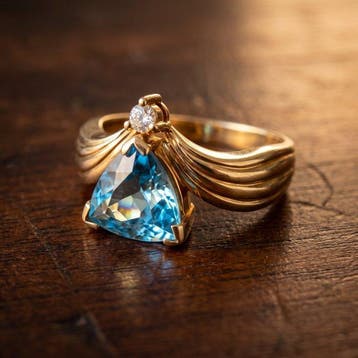 Sans prix de réserve - Bague de fiançailles Argent - 4.00ct., Handtassen en Accessoires, Antieke sieraden