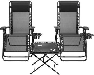 2dekans | LifeGoods Ligstoelen - Opvouwbaar - Complete set -, Tuin en Terras, Ophalen of Verzenden, Nieuw