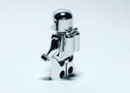 Lego Minifiguur - Classic Space - Chrome Silver Plated, Nieuw