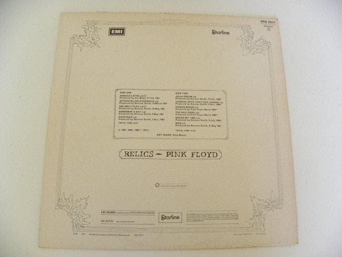 Pink Floyd - Relics, with Textured Sleeve - LP - 1ste, CD & DVD, Vinyles Singles