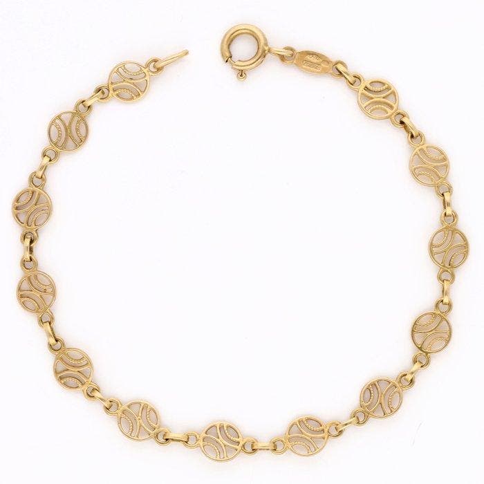 Armband - 18 karaat Geel goud, Handtassen en Accessoires, Armbanden
