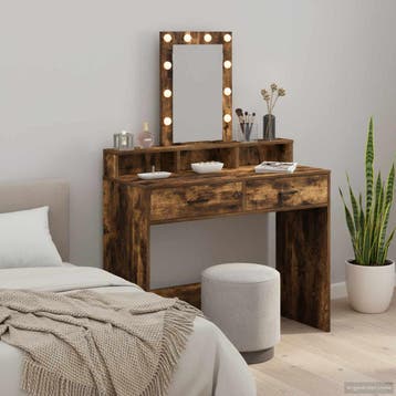 vidaXL Kaptafel Bruin 100 x 41 x 140 cm Bewerkt hout, Verzenden, Nieuw