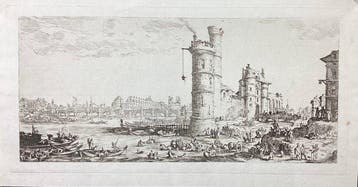 Jacques Callot (1592-1635) - La Tour de Nesle