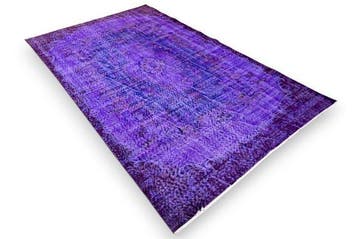 Paars vintage - Vloerkleed - 280 cm - 165 cm -  handgemaakt