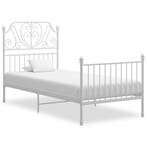 vidaXL Bedframe metaal wit 90x200 cm, Huis en Inrichting, Slaapkamer | Bedden, Verzenden, Nieuw