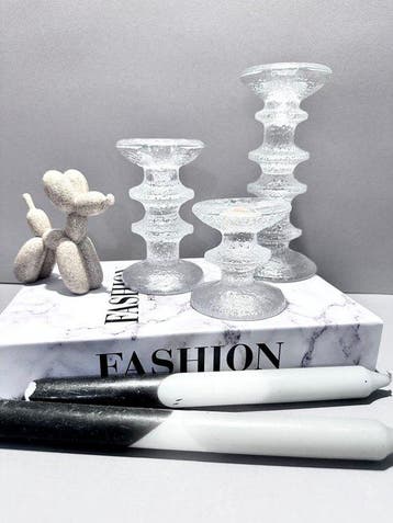 Iittala - Timo Sarpaneva - Kandelaar Festivo (3) - Bevroren